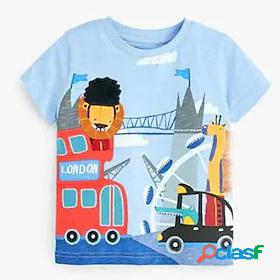 Kids Boys T shirt Short Sleeve 3D Print Crewneck Cartoon