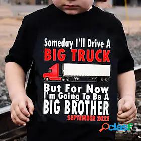 Kids Boys T shirt Short Sleeve 3D Print Crewneck Letter