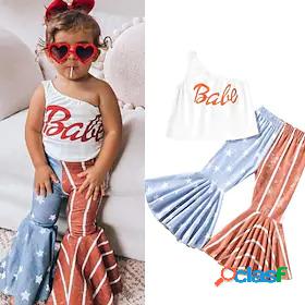 Kids Girls' Tank Pants Clothing Set Sleeveless 2 Pieces