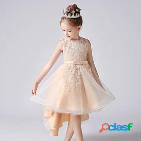 Kids Little Girls' Dress Flower Birthday Party Festival Bow