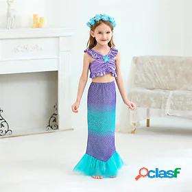 Kids Little Girls' Dress Mermaid Party Special Occasion