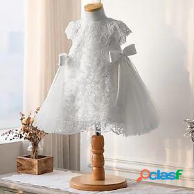 Kids Little Girls Dress Solid Colored Party Wedding Special