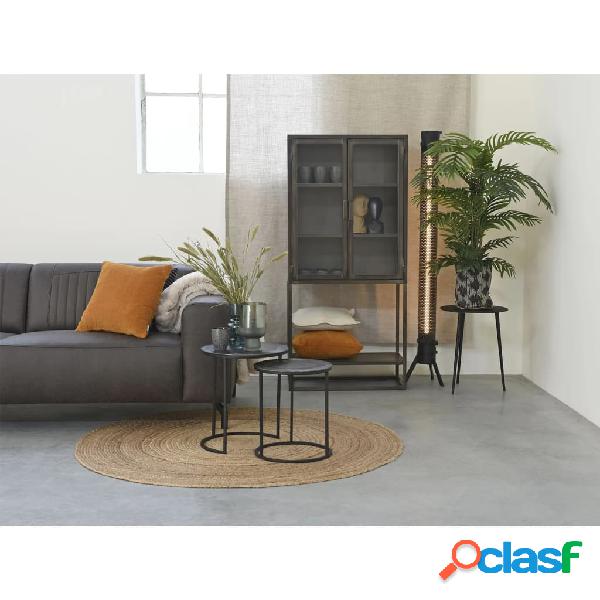 LABEL51 Tappeto in Juta Rotondo 150 cm Naturale