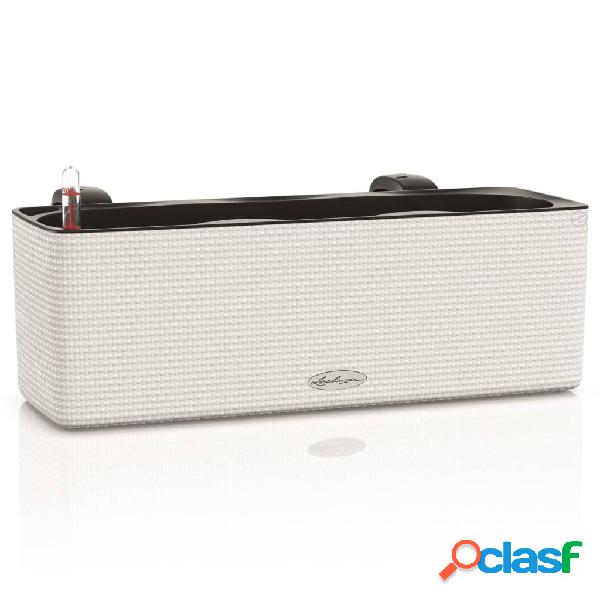 LECHUZA Fioriera CUBE color triple con Supporti Bianca 13680