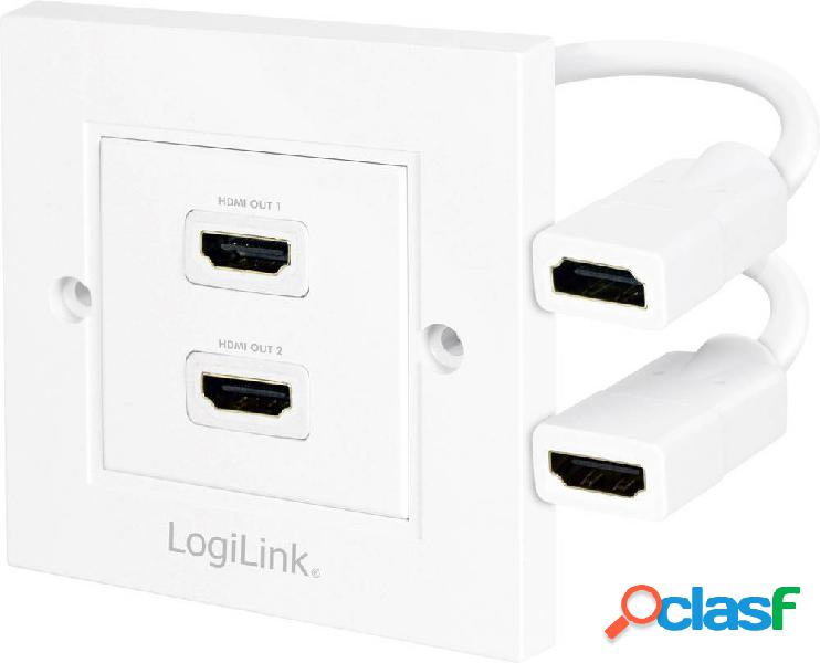 LogiLink AH0015 HDMI Adattatore [1x Presa HDMI - 2x Presa