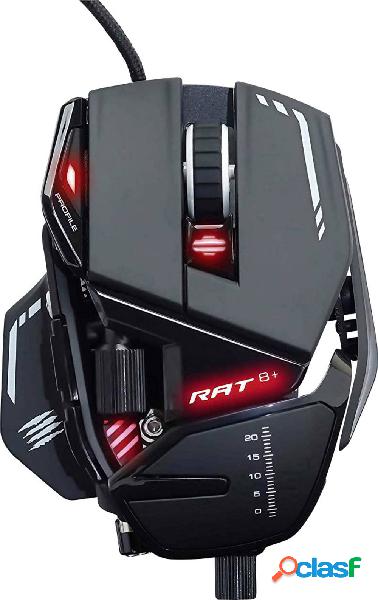 MadCatz R.A.T. 8 + Mouse da gioco USB Ottico Nero 11 Tasti