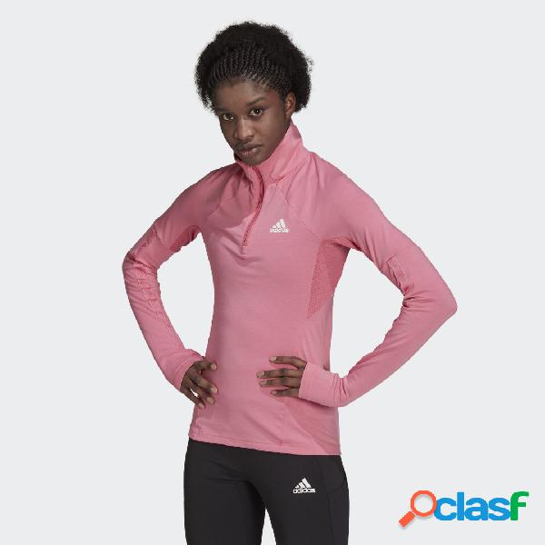 Maglia AEROREADY Designed 2 Move Cotton Touch 1/2-Zip Long
