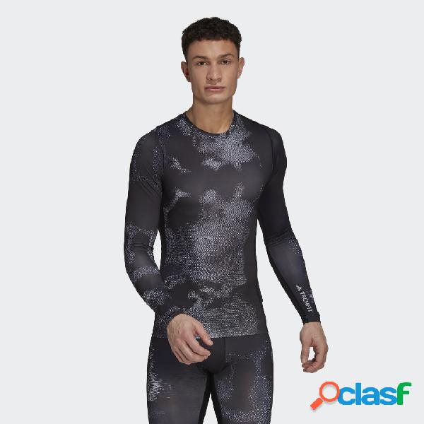 Maglia Techfit Allover Print Training Long Sleeve