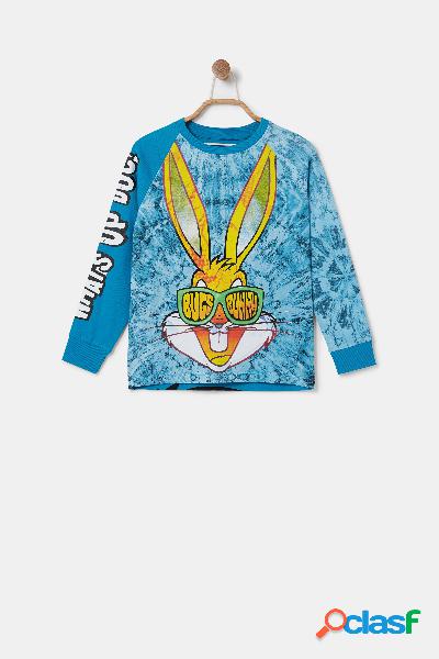 Maglietta cotone illustrazione Bugs Bunny - BLUE - 3/4