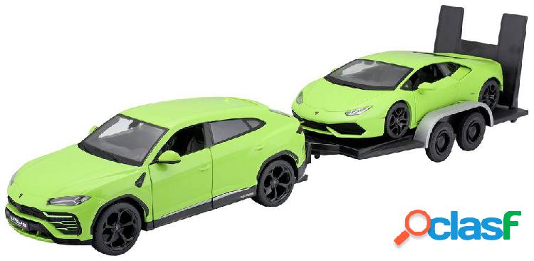 Maisto Design Elite Transporter Lamborghin Urus + Huracan