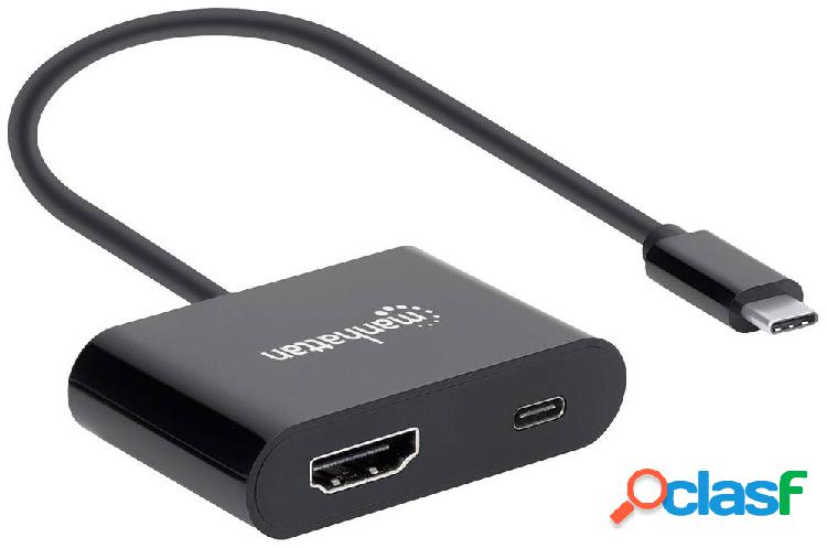 Manhattan USB 2.0 Adattatore [1x spina USB-C™ - 1x Presa