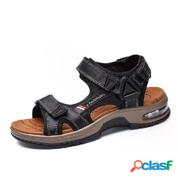 Menico Leather Summer Plus Taglia Outdoor Open Toe Sandali