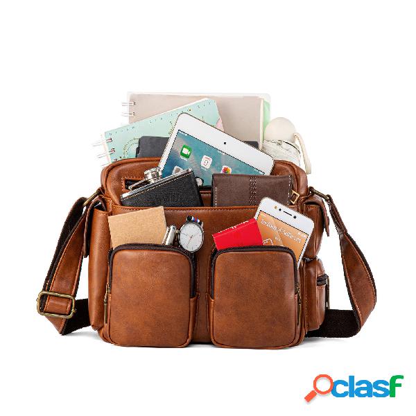 Menico Men Artificial Leather Multi-compartment Large