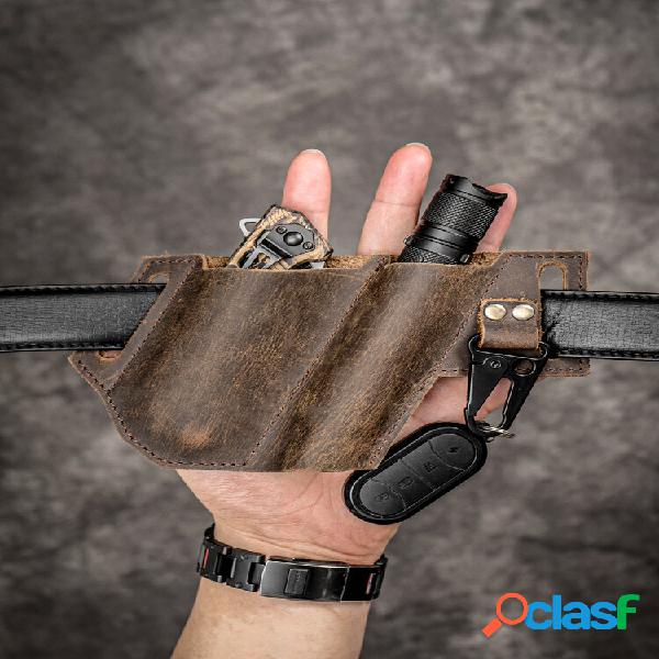 Menico Vera Pelle EDC Cintura Fodero multiutensile a vita
