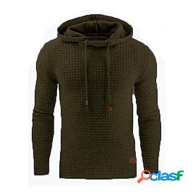 Men's Solid Color Hoodie Sweatshirt Causal Daily Classic