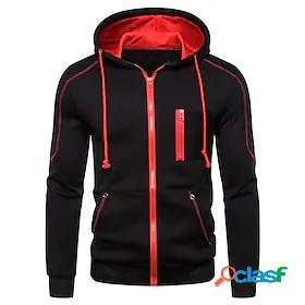 Mens Solid Colored Hoodie Basic Hoodies Sweatshirts Light