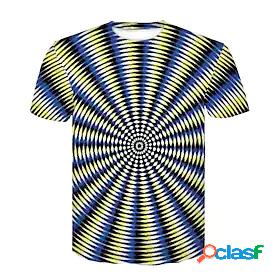 Mens T shirt Graphic Round Neck Daily Club Short Sleeve