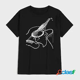 Mens Tee T shirt Tee Shirt Graphic Prints Guitar Hot