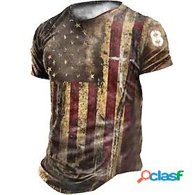 Men's Unisex T shirt Tee Graphic Prints National Flag 3D