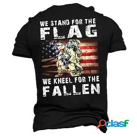 Men's Unisex T shirt Tee Graphic Prints Soldier National