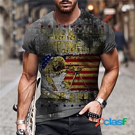 Mens Unisex T shirt Tee Graphic Prints Soldier National Flag