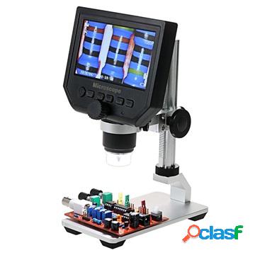 Microscopio 600x con Display LCD HD da 4.3 e Luce a LED