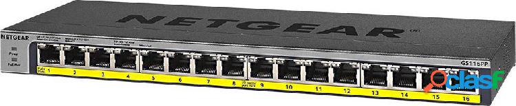 NETGEAR GS116PP Switch di rete 16 Porte Funzione PoE