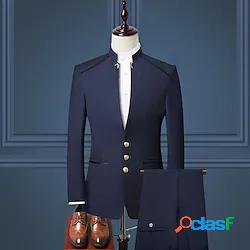 Nero Borgogna Blu scuro Uomo Occasioni speciali Abiti