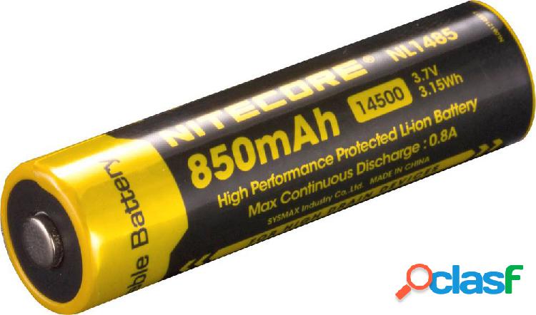 NiteCore NL1485 Batteria ricaricabile speciale 14500 Li-Ion