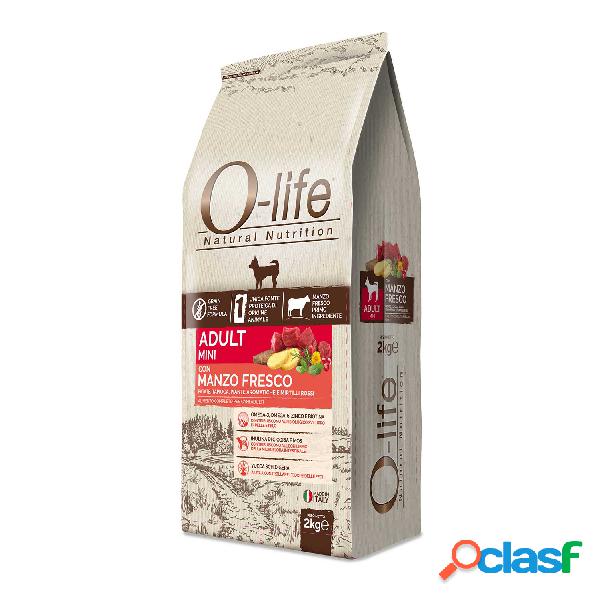 O-Life Dog Adult Mini con Manzo fresco 2 kg