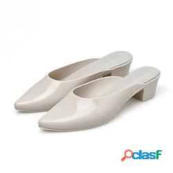 Per donna Ciabatte Sabot con tacco Mules mocassini Basso