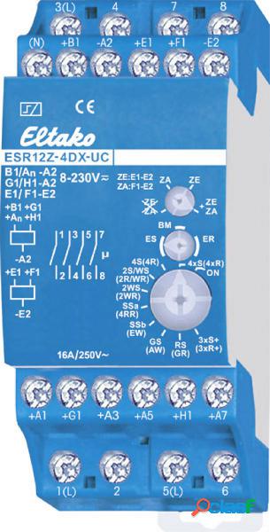 Relè a impulso Guida DIN Eltako ESR12Z-4DX-UC 4 NA 230 V 8
