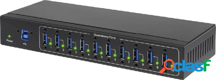 Renkforce 10 Porte Hub USB 3.0 Nero