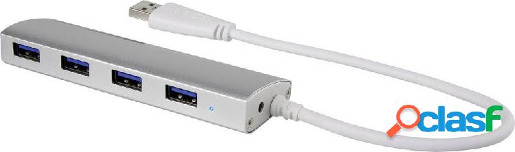 Renkforce 4 Porte Hub USB 3.0 Alluminio