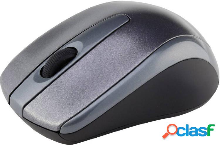 Renkforce Mouse wireless Senza fili (radio) Ottico Grigio 3