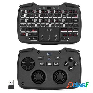 Rii RK707 3-in-1 Wireless Keyboard with Touchpad & Gamepad