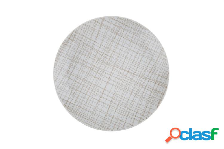 Rosenthal Piatto piano dessert Mesh porcellana riga noce