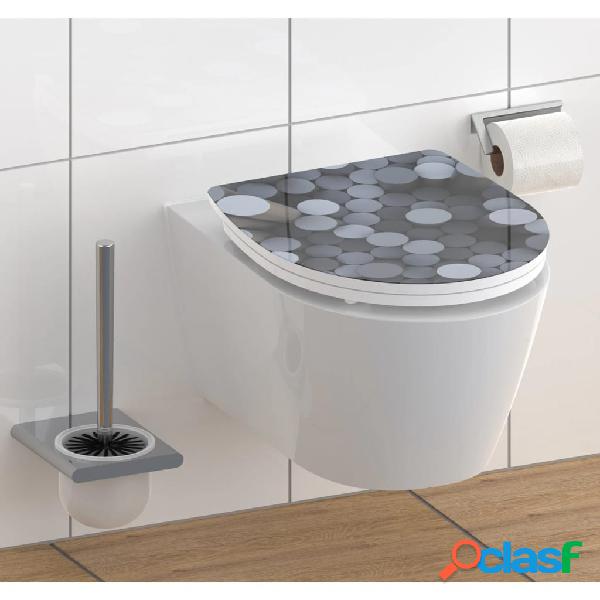SCHÜTTE Tavoletta WC Lucida con Chiusura Rallentata ROUND