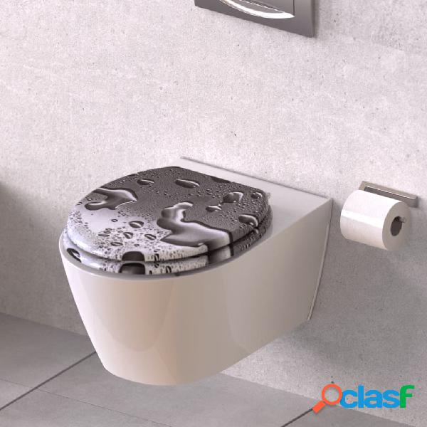 SCHÜTTE Tavoletta WC con Chiusura Rallentata GREY STEEL