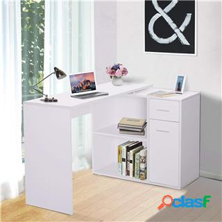 Scrivania da ufficio YASER, Con Cassetti e Vani, in Legno,