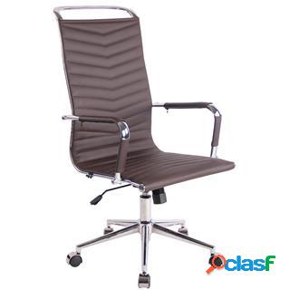 Sedia di Design SIGRID, Cuciture a Vista, Schienale Alto,