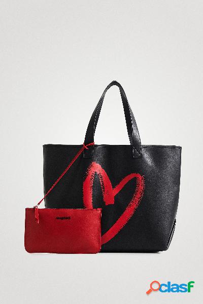 Shopping bag 2 in 1 reversibile - BLACK - U
