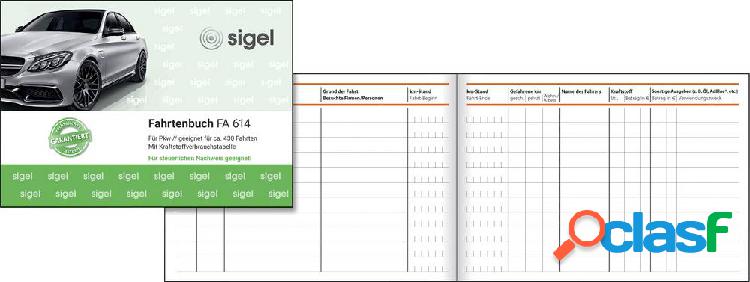 Sigel FA614 DIN A6 diagonale Giornale di viaggio Numero di