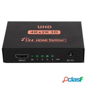 Splitter HDMI 1x4 CY10 - 3D, 4K Ultra HD - Nero
