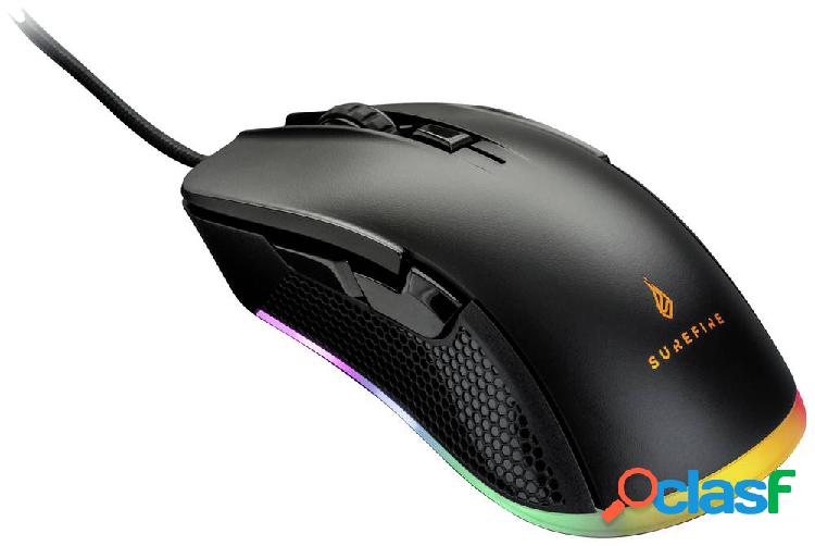 Surefire Gaming Buzzard Claw Mouse da gioco Cablato, USB