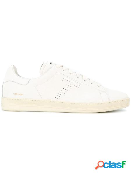 TOM FORD SNEAKERS UOMO J1045TDAPBRR PELLE BIANCO
