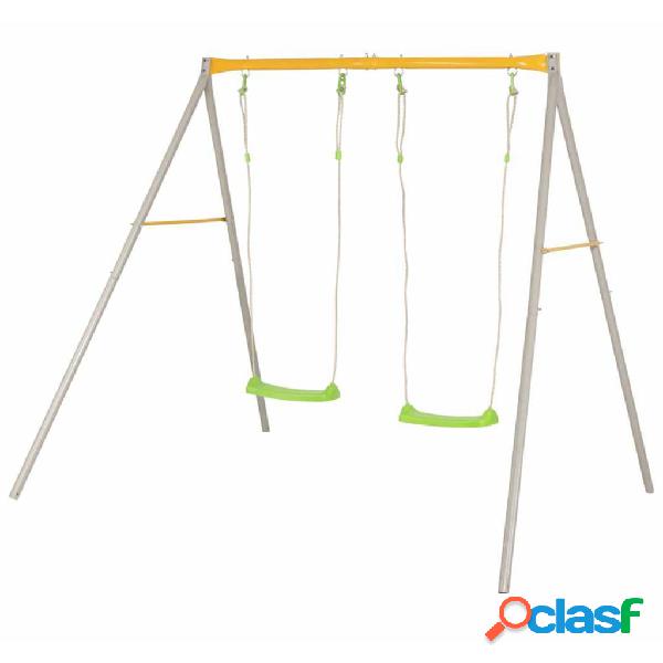 TRIGANO Set di Altalene DUETTO 210x190x190 cm in Acciaio
