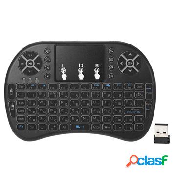 Tastiera Wireless da 2.4 GHz con Touchpad - Nero