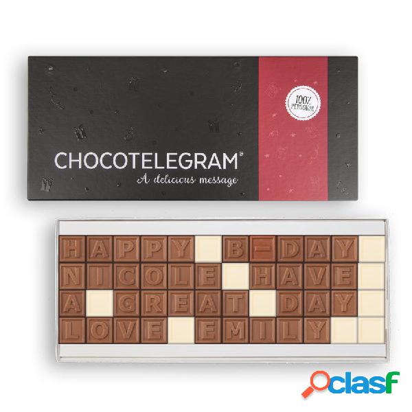 Telegramma di cioccolato personalizzato - 48 caratteri