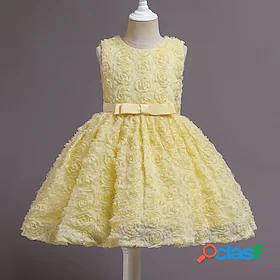 Toddler Little Girls' Dress Flower Party Performance Tulle